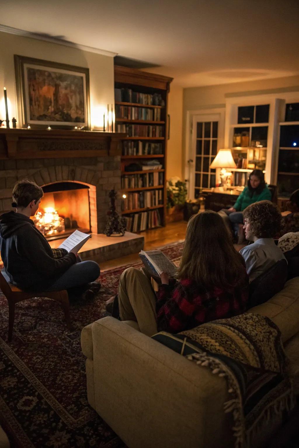 Share chilling tales with a ghost story session.