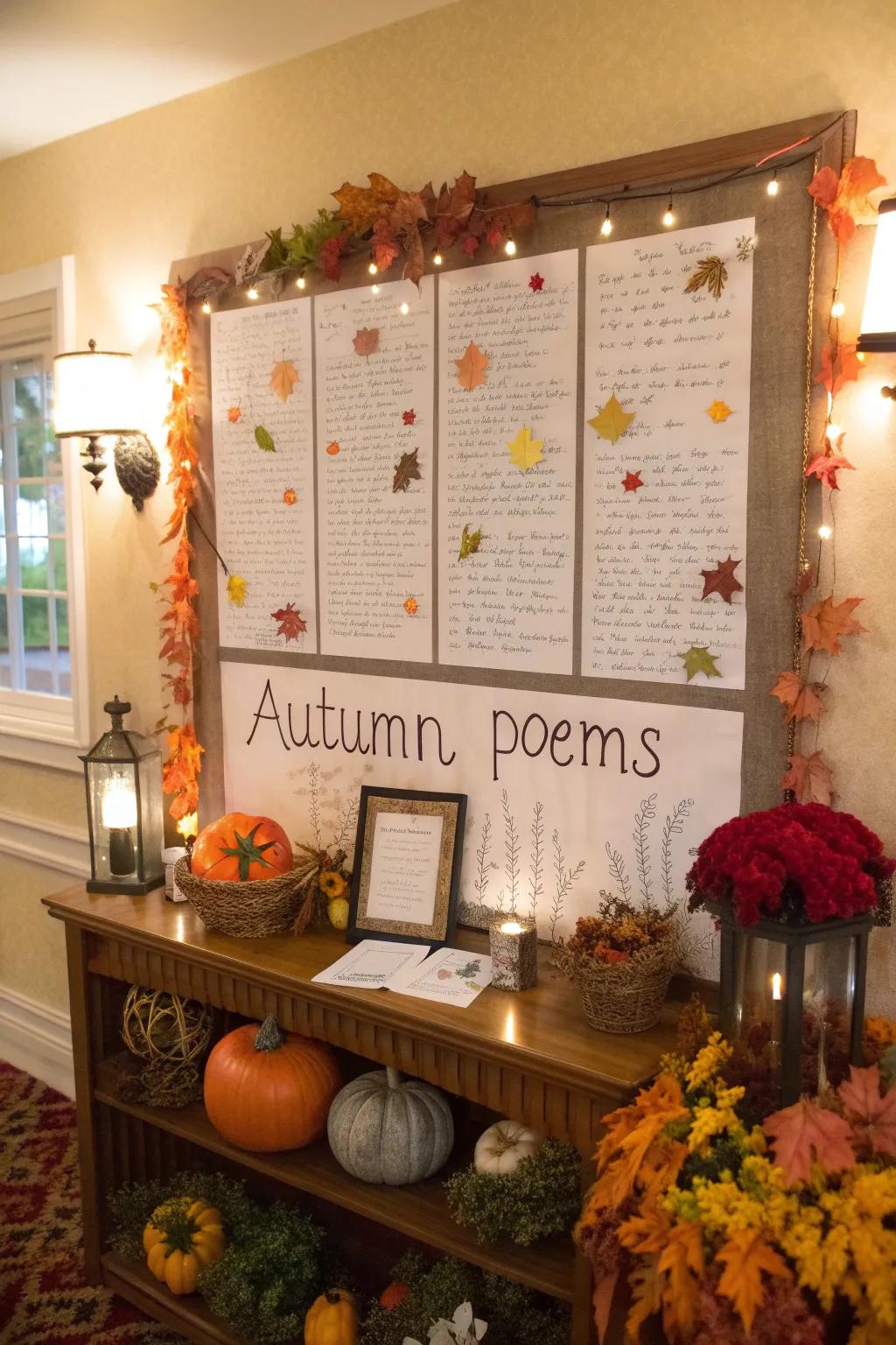 Celebrate creativity with a poetry-themed bulletin board.