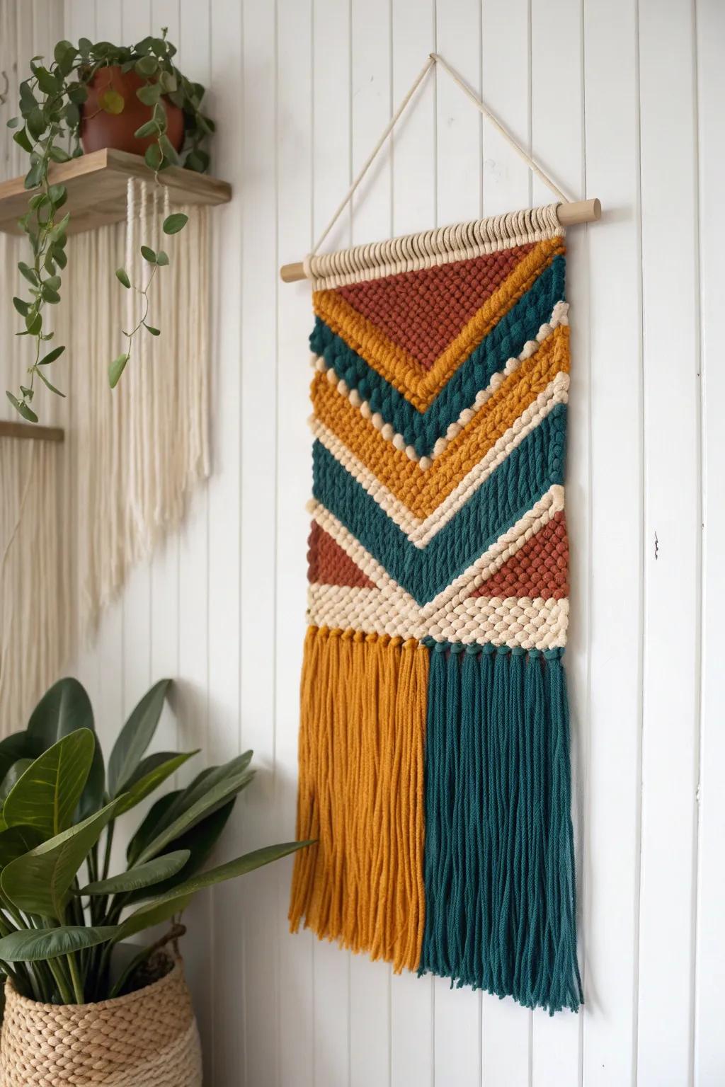 Add a touch of whimsy and artistry to your walls with handmade wall hangings that blend Scandinavian minimalism with boho charm.