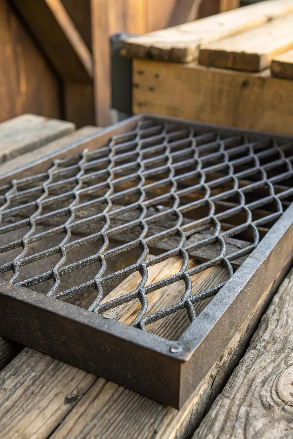 Craft your BBQ experience with rugged style: Discover the allure of expanded metal grates.