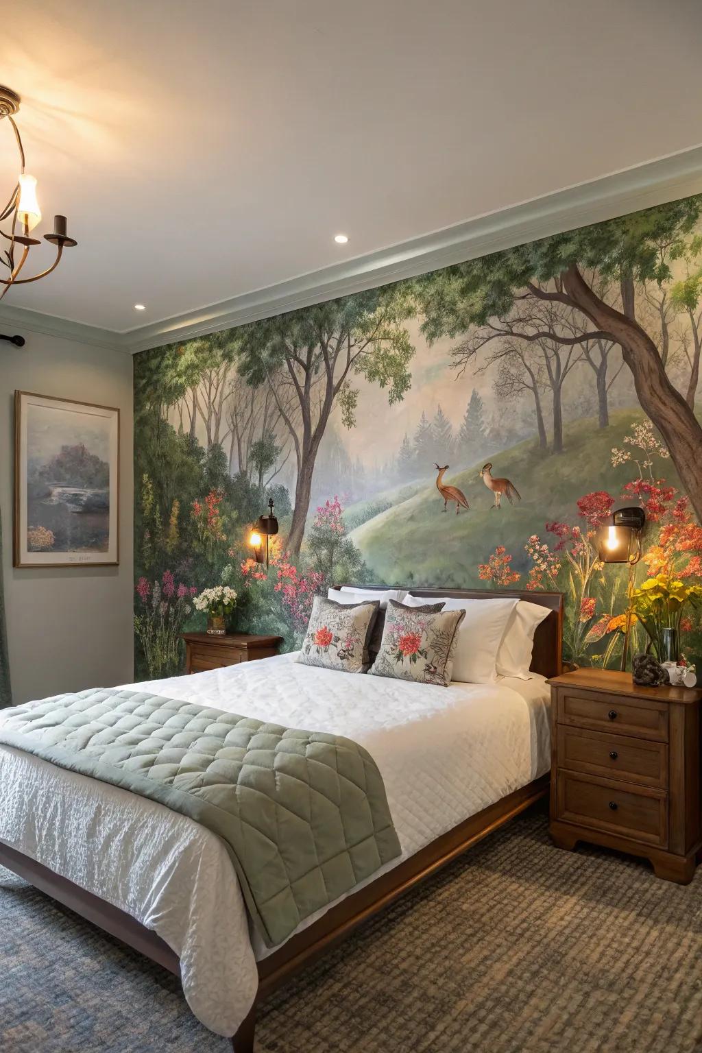 A mural can turn a plain wall into a breathtaking work of art.