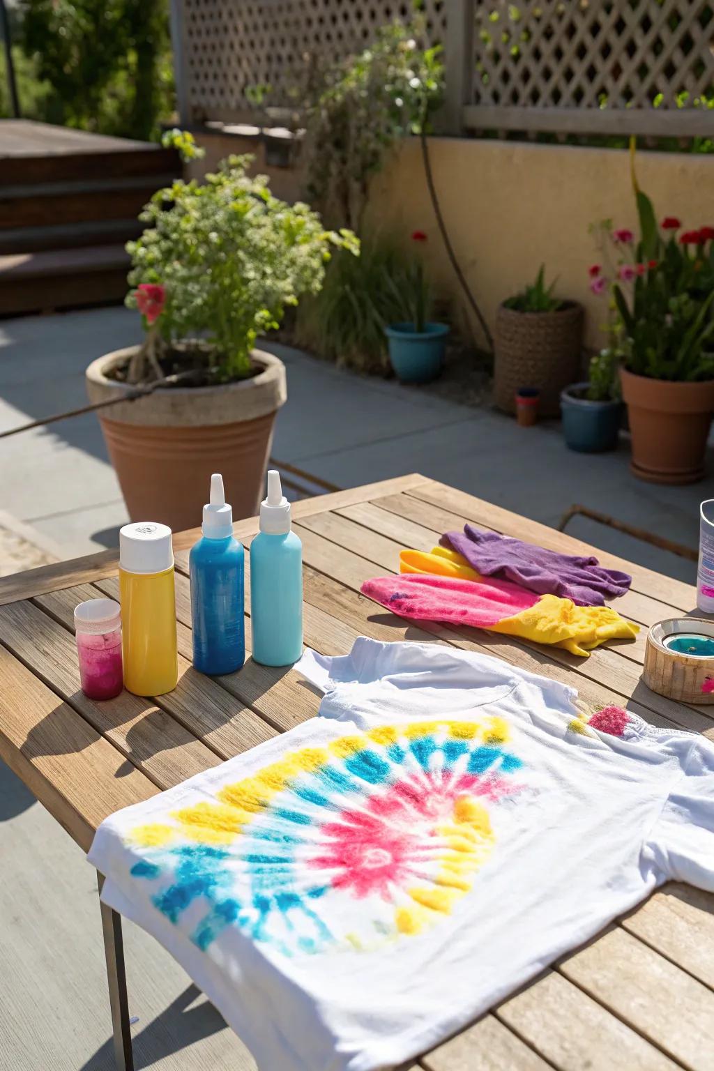 A DIY tie-dye kit for a splash of creativity and color.