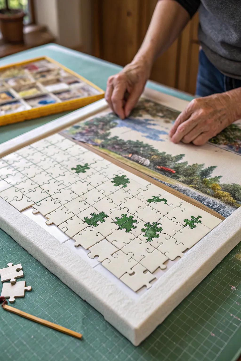 Foam boards offer a versatile and budget-friendly puzzle tray solution.