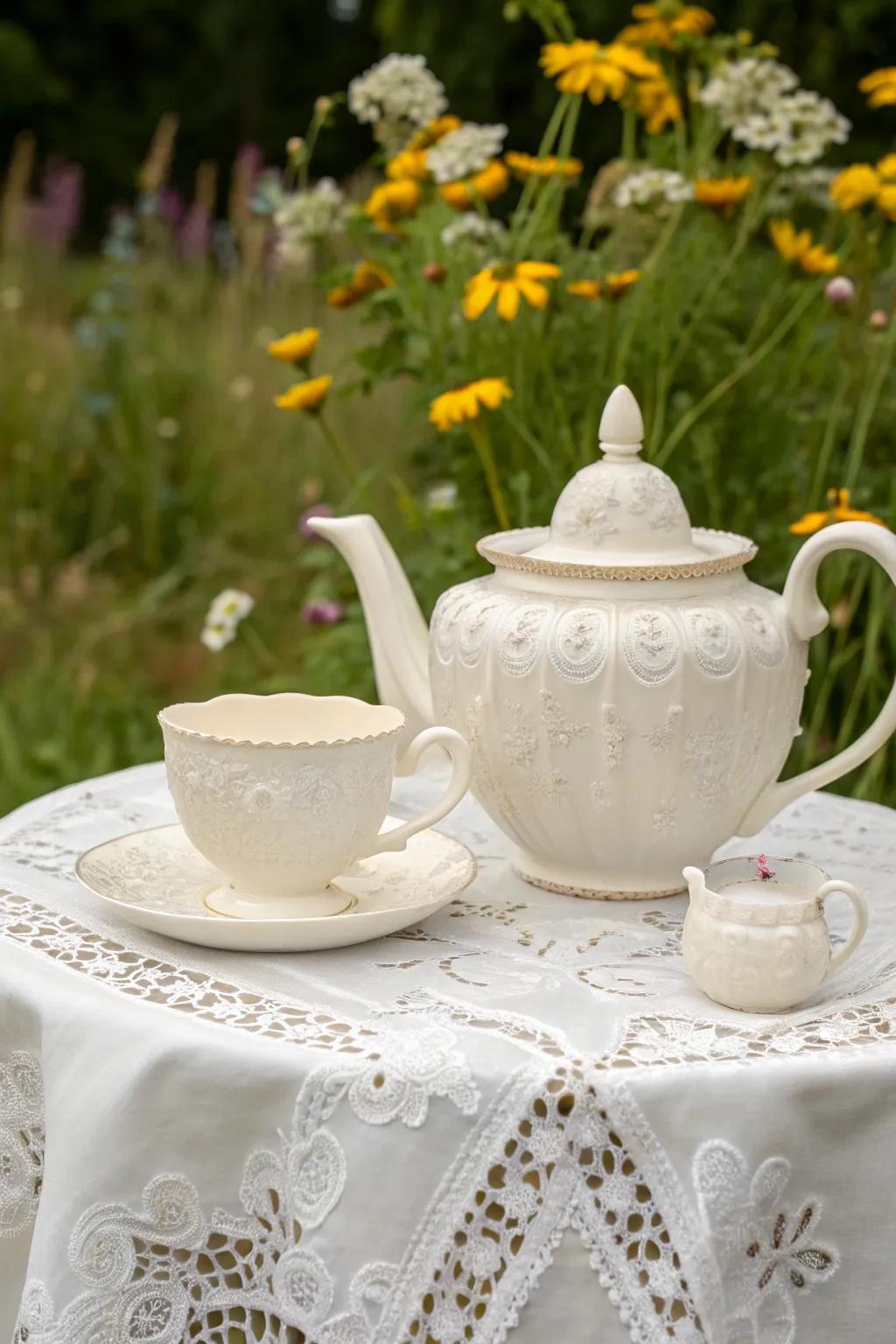 Belleek pottery pieces are handcrafted Irish treasures.