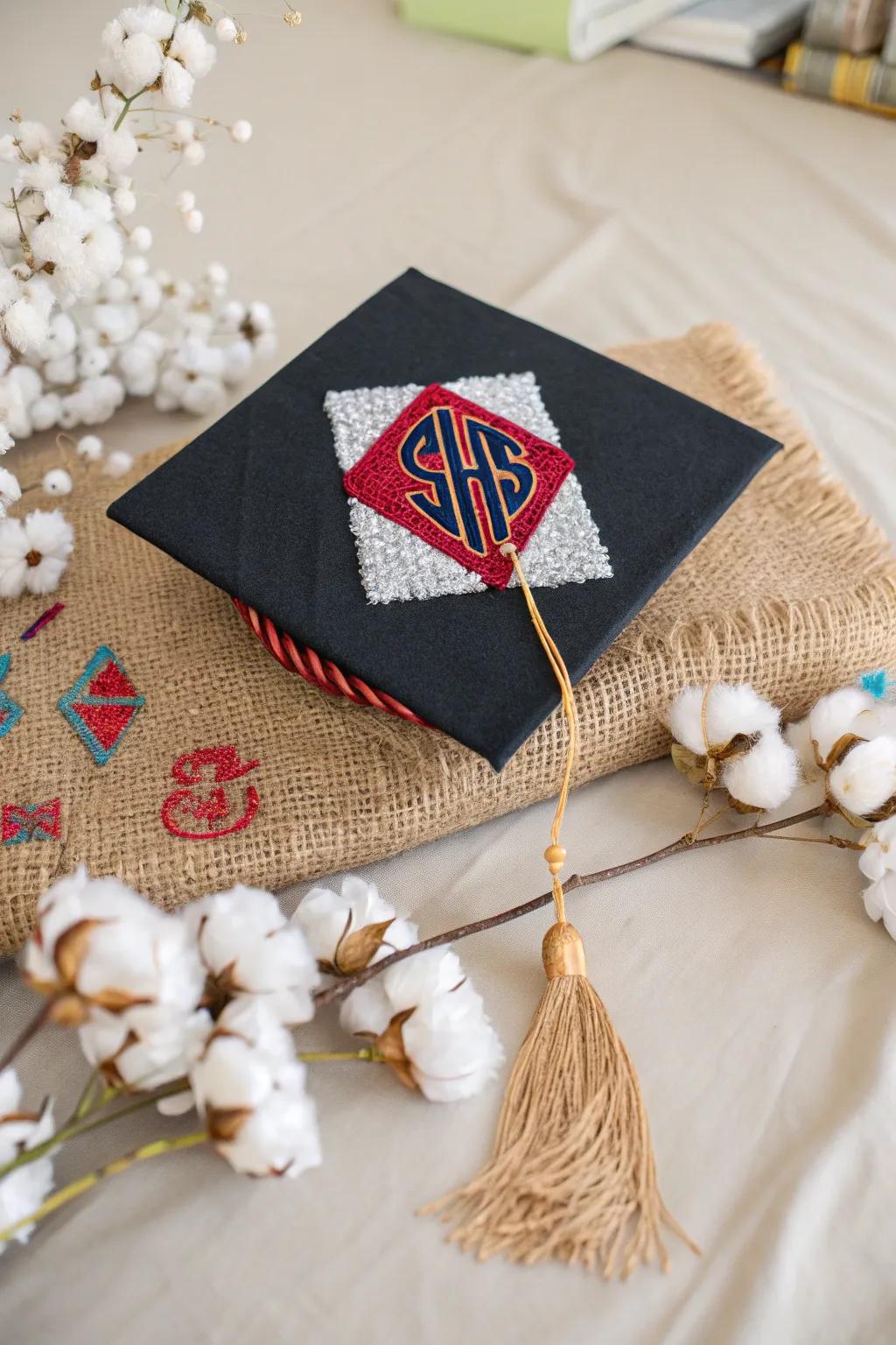 Celebrate your achievement with a touch of school spirit and a sprinkle of style!