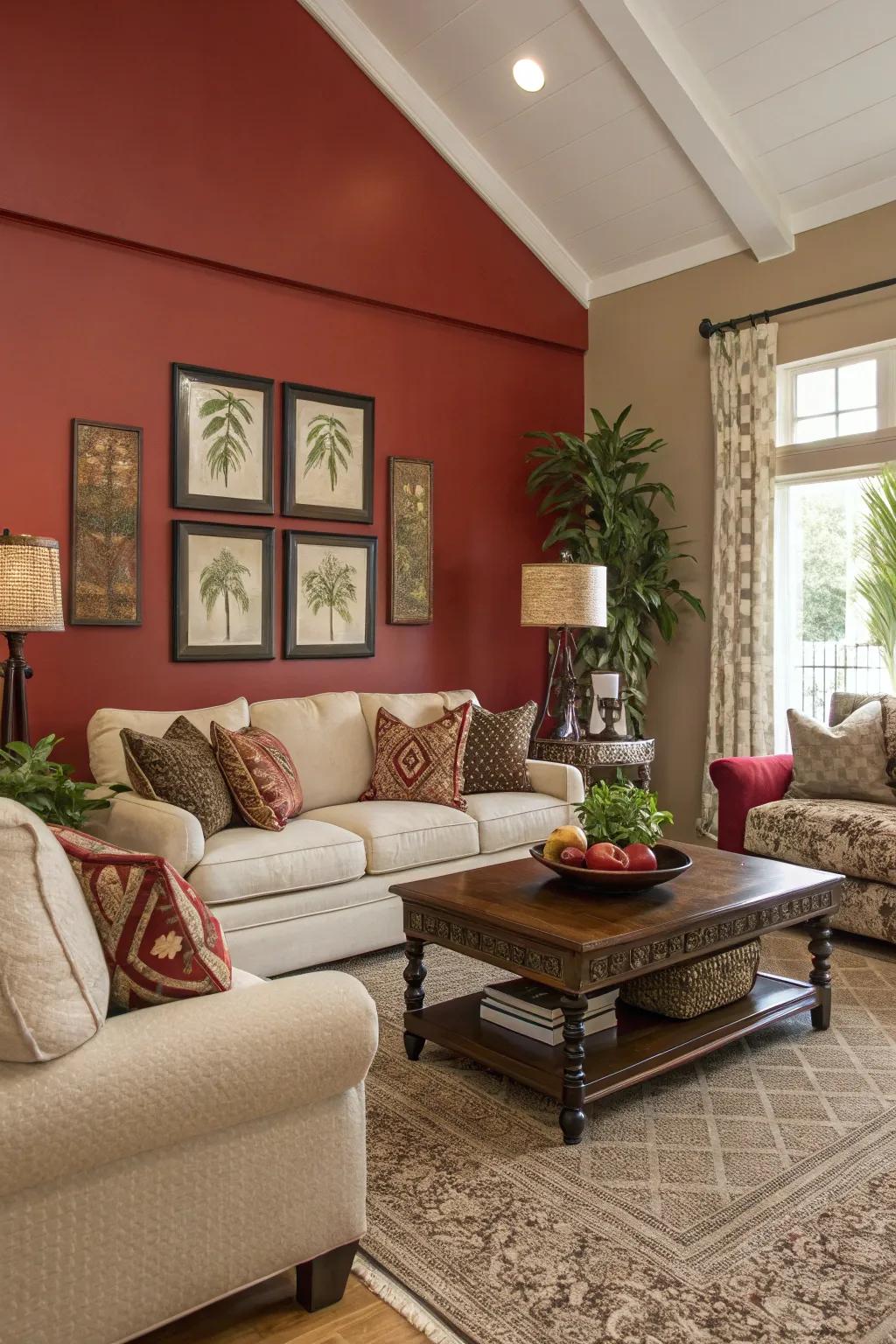 Wall colors can transform the ambiance of your living room.