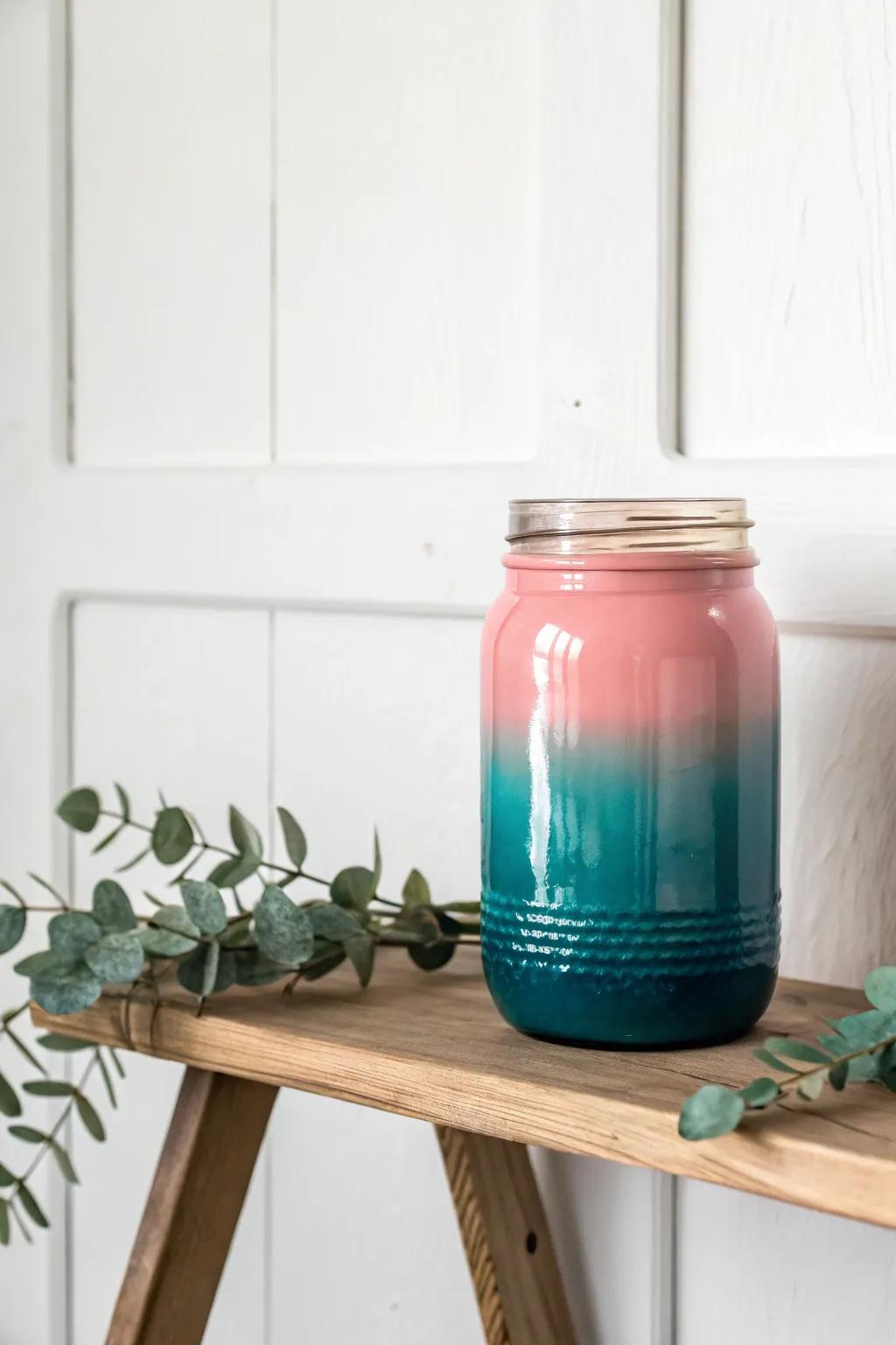 Elevate your decor with ombre elegance, where colors blend seamlessly for a chic and modern touch.