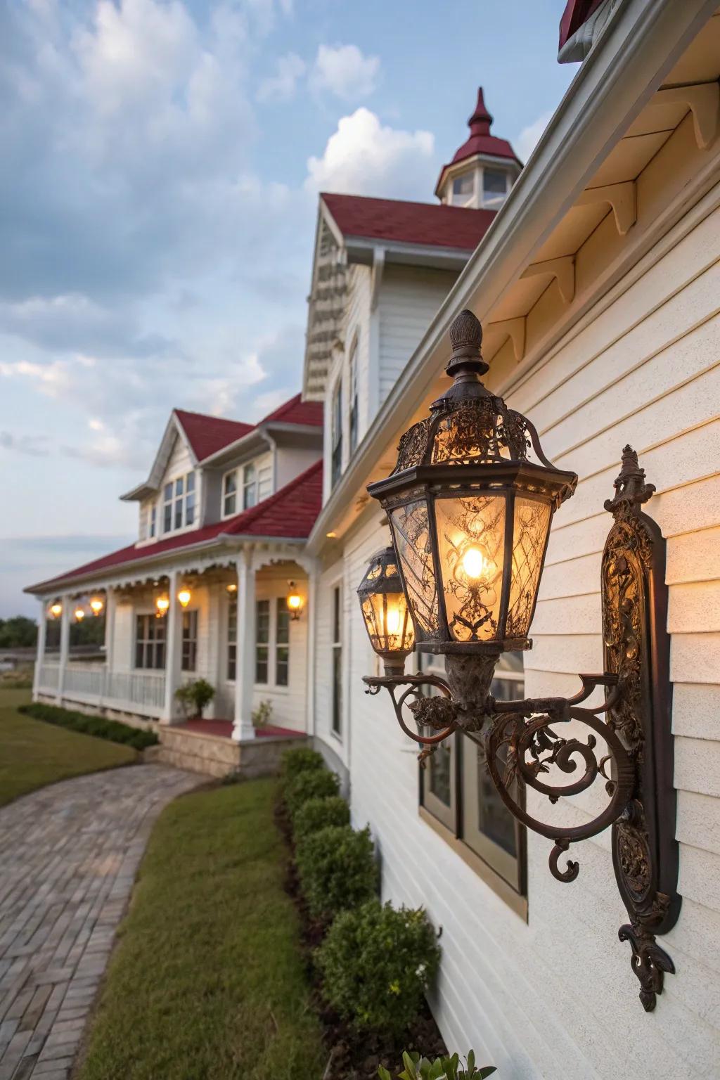 Vintage lights bring timeless elegance outdoors