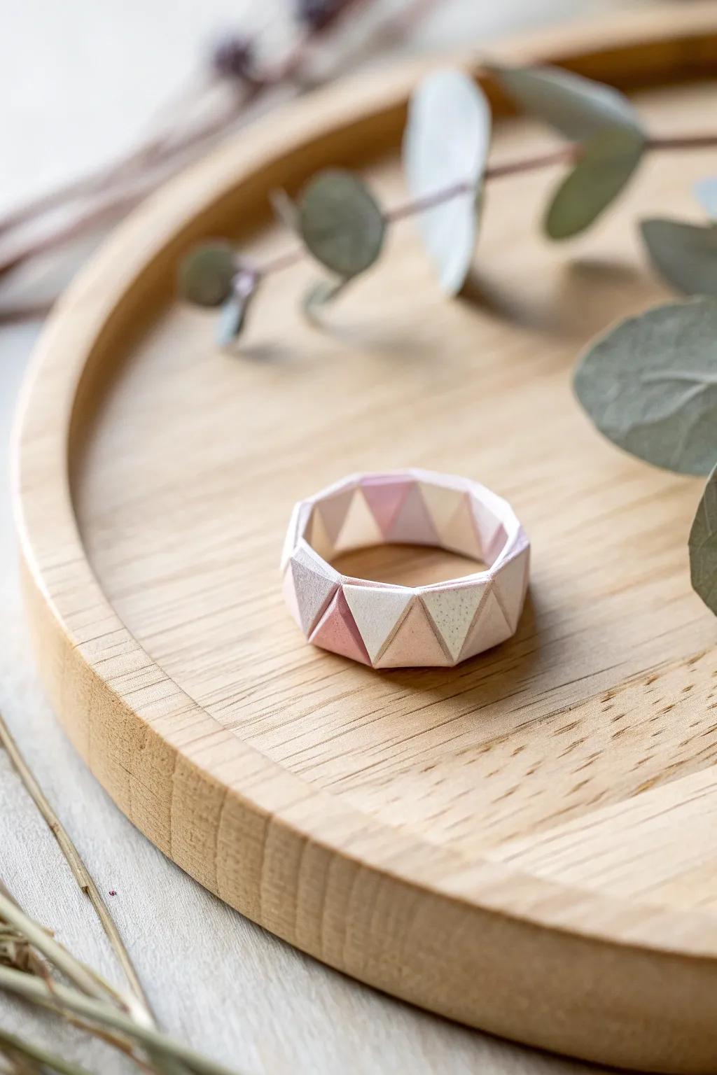 Capture the magic of Mother's Day with handcrafted origami rings, a simple yet stunning token of love and creativity.