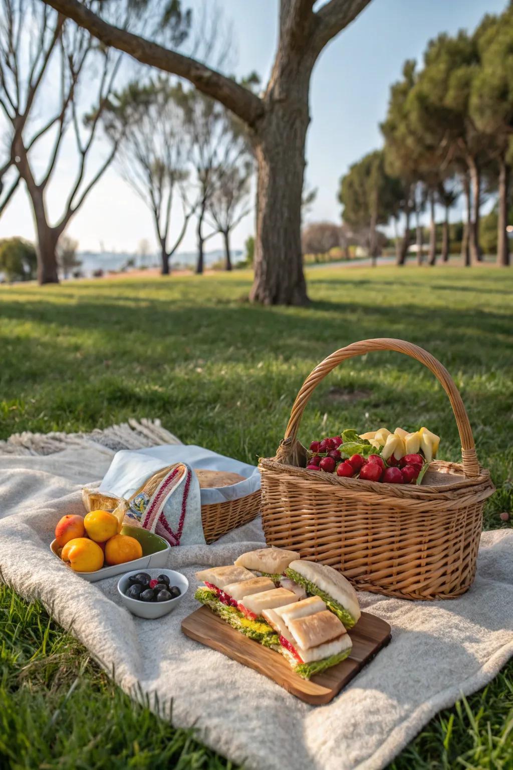 A family picnic is a simple yet delightful way to spend Mother's Day outdoors.