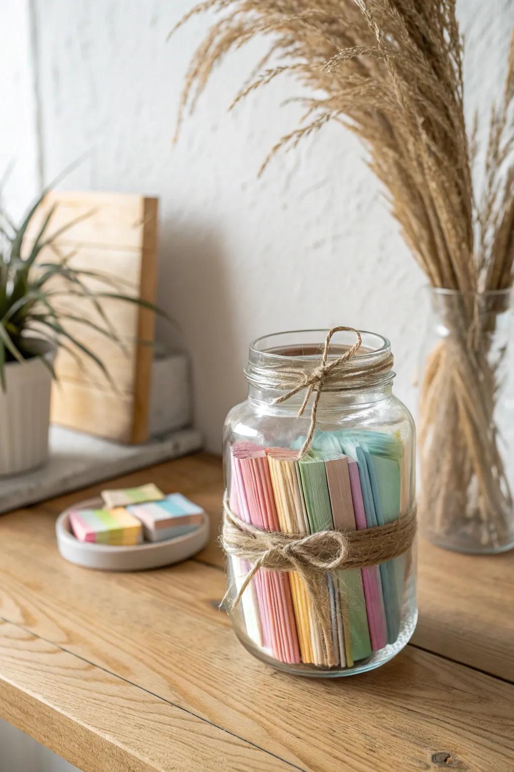 Capture memories and appreciation in a jar, a heartfelt keepsake for Mother's Day.