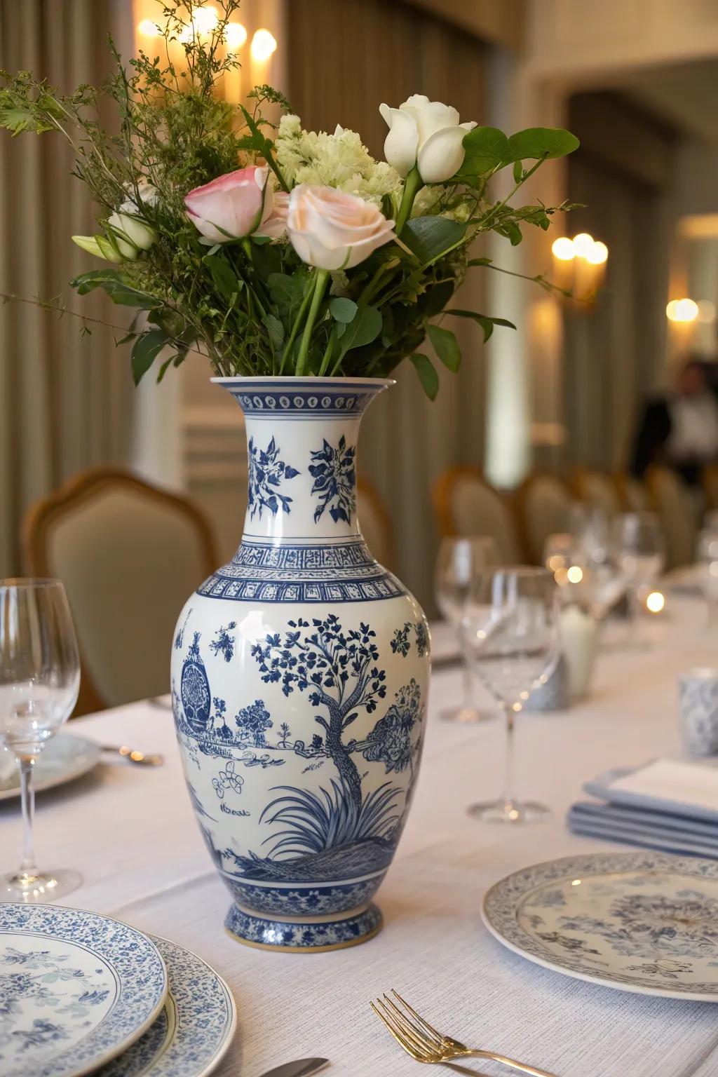 Classic Chinese porcelain designs add elegance and history to your space.