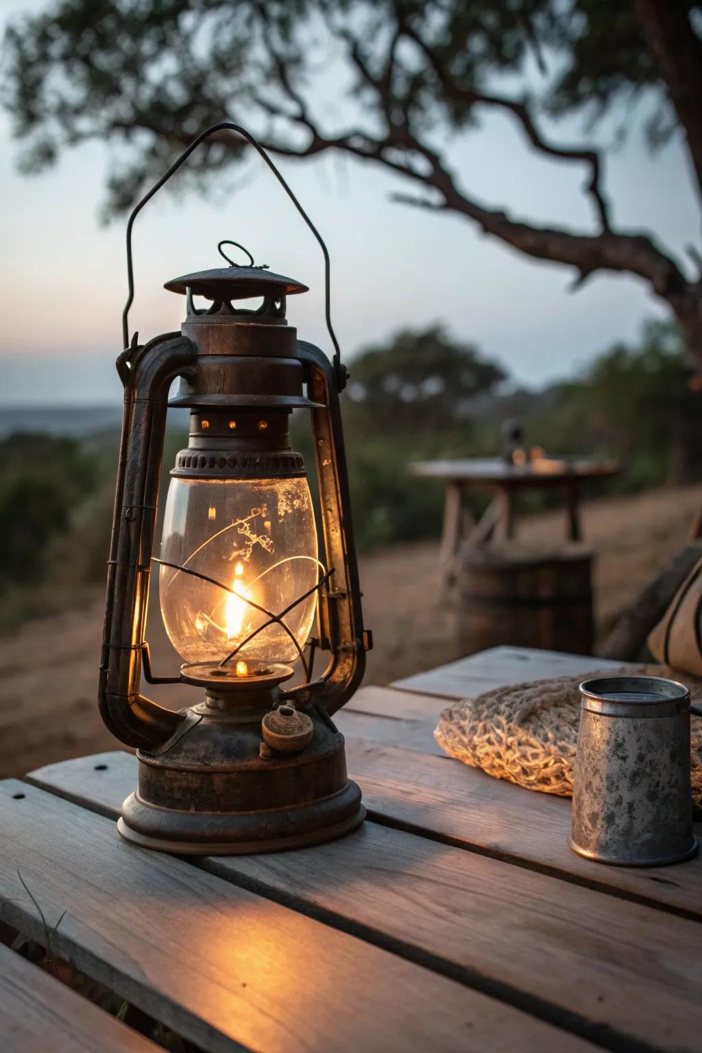 Illuminate your adventures with the timeless glow of propane lanterns.