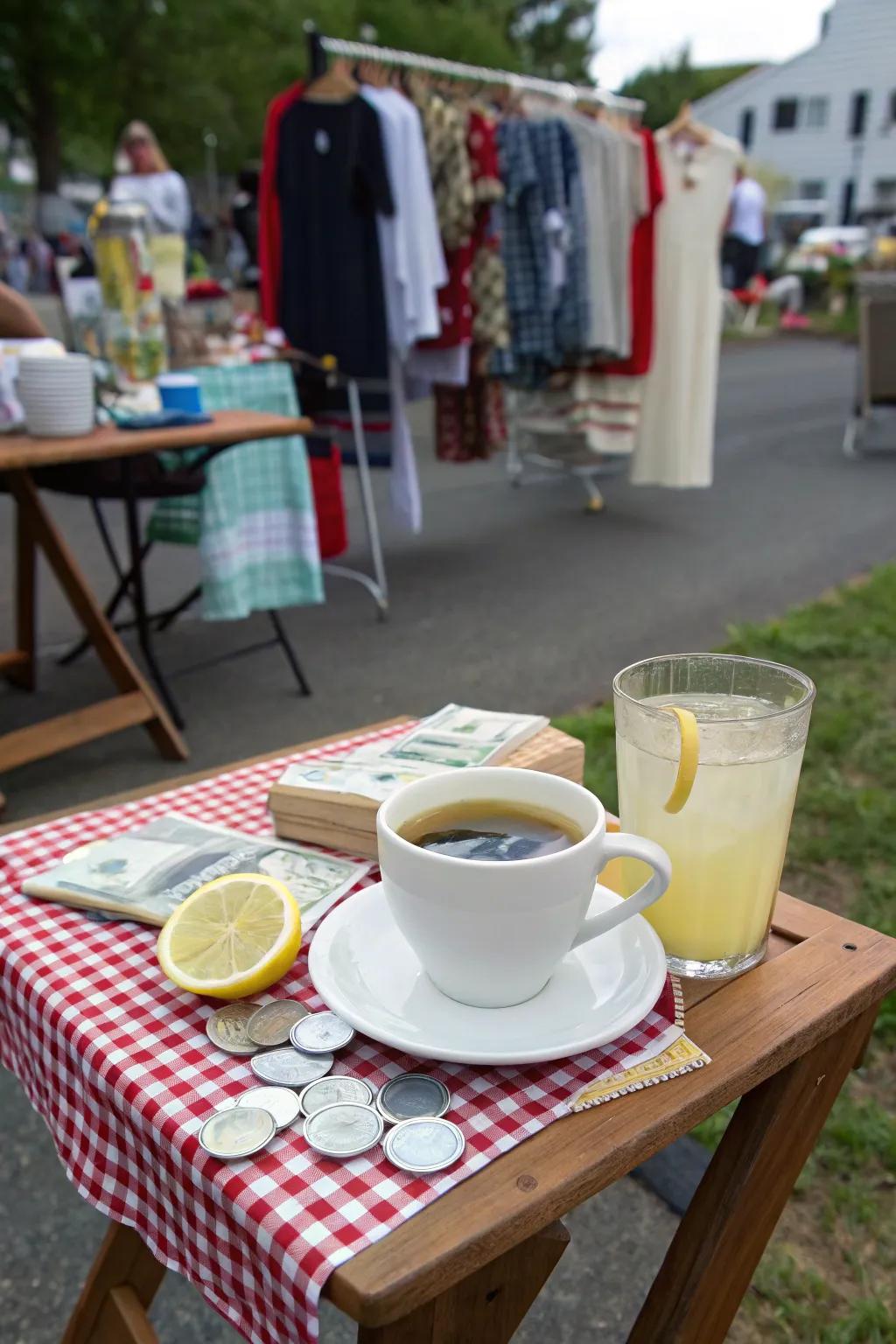 Refreshments create a welcoming environment and encourage longer visits.