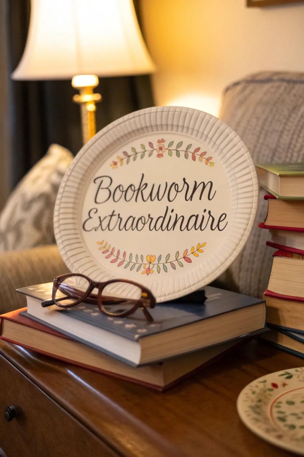 Honor the book lover with a Bookworm Extraordinaire award