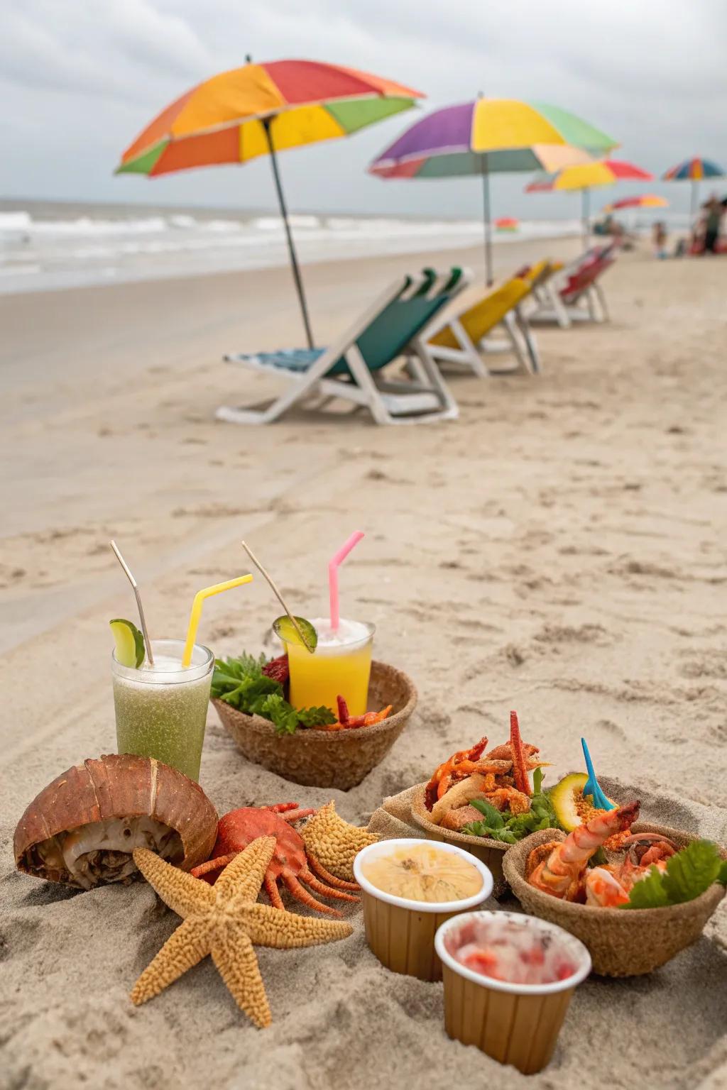 Experience beach bliss with a picnic that brings the ocean to you.