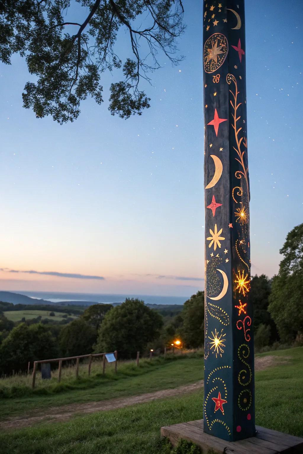 Bring the night sky to your garden with a celestial pole.