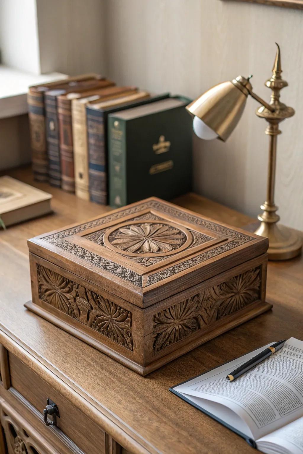 A keepsake box for storing precious memories.