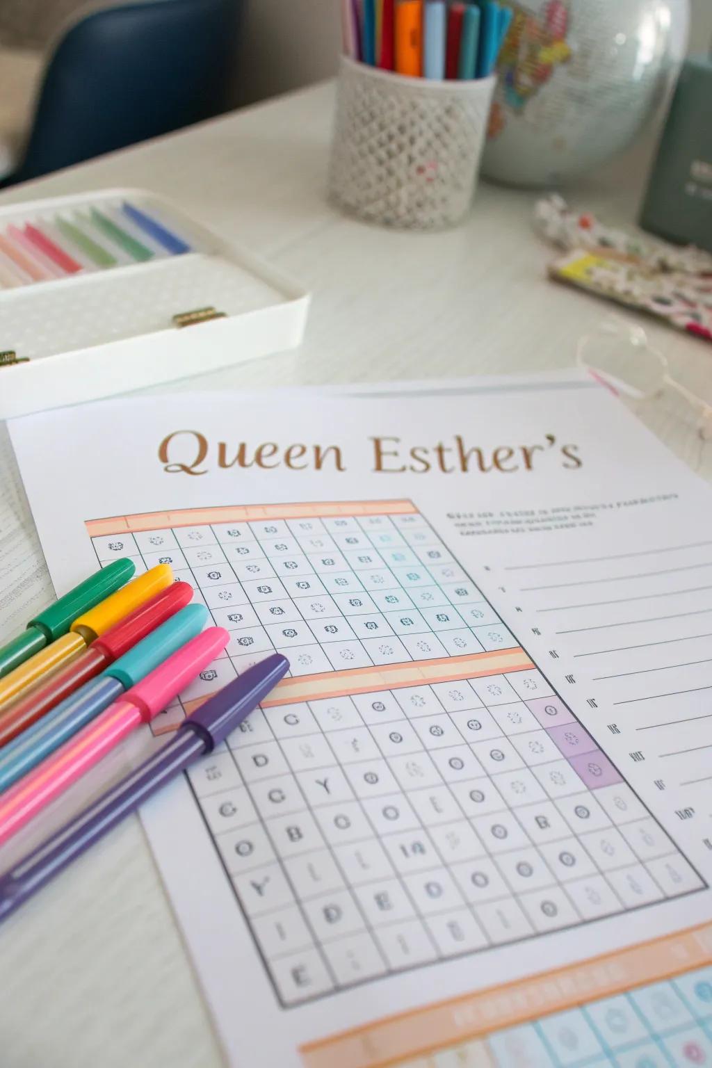 Unscramble and learn with this Esther word puzzle.