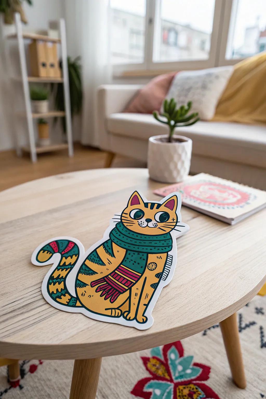 Add a splash of joy to your projects with this charming pet sticker!