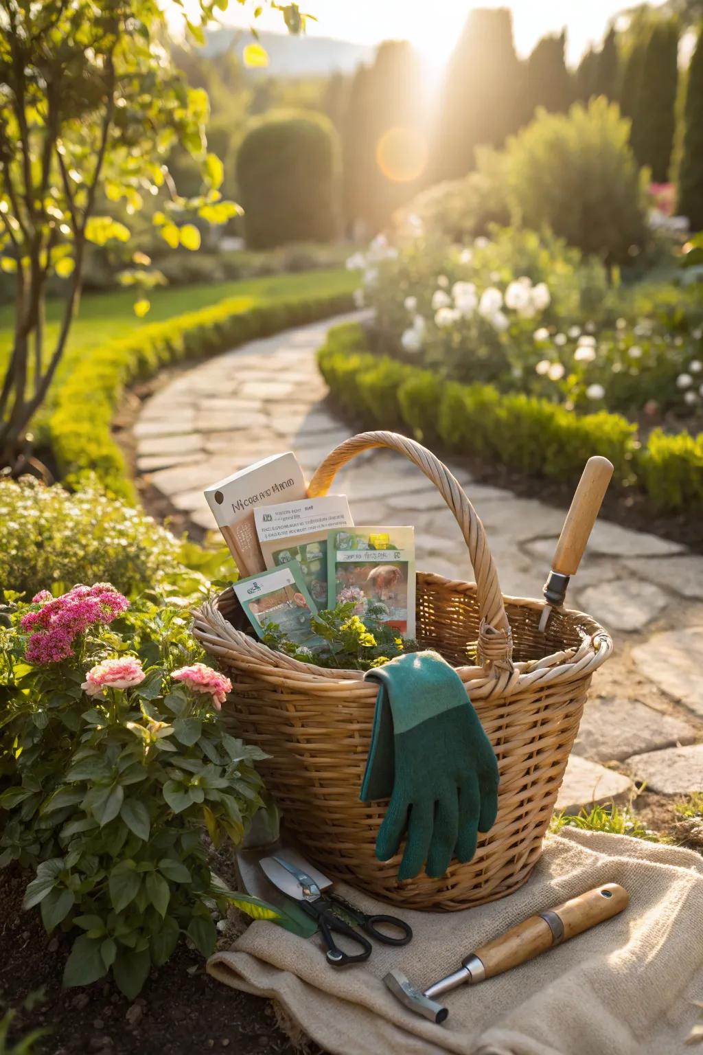 Nurture a love for gardening with this thoughtful basket.