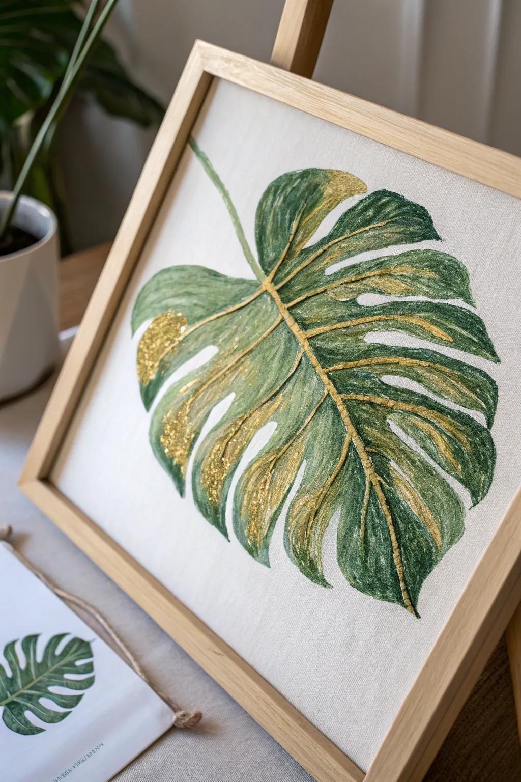 Capture the beauty of nature with textured foliage art that brings simplicity and elegance to your space.