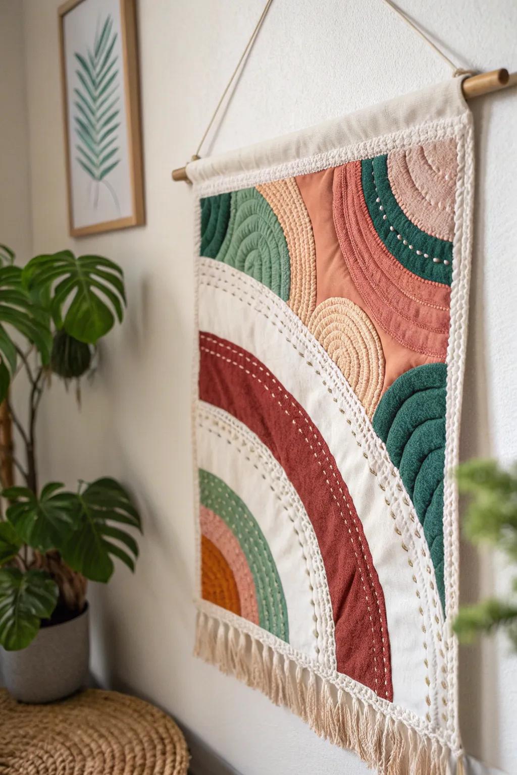 Transform fabric scraps into stunning wall art that tells a unique story in every thread.