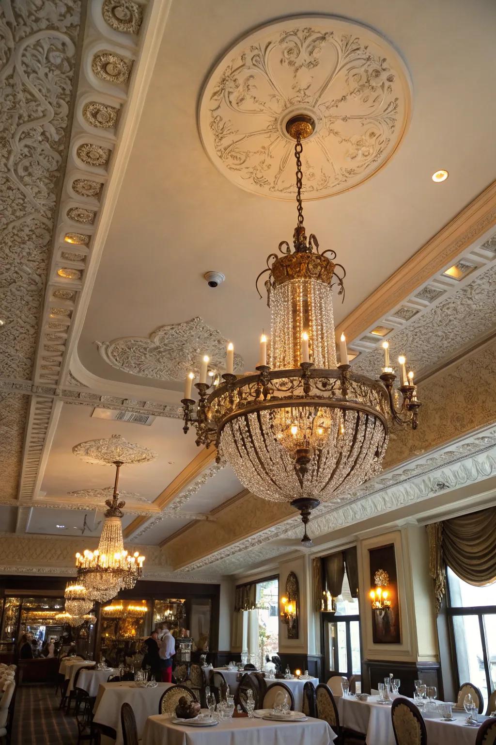 Chandeliers bring elegance and a focal point to any space.