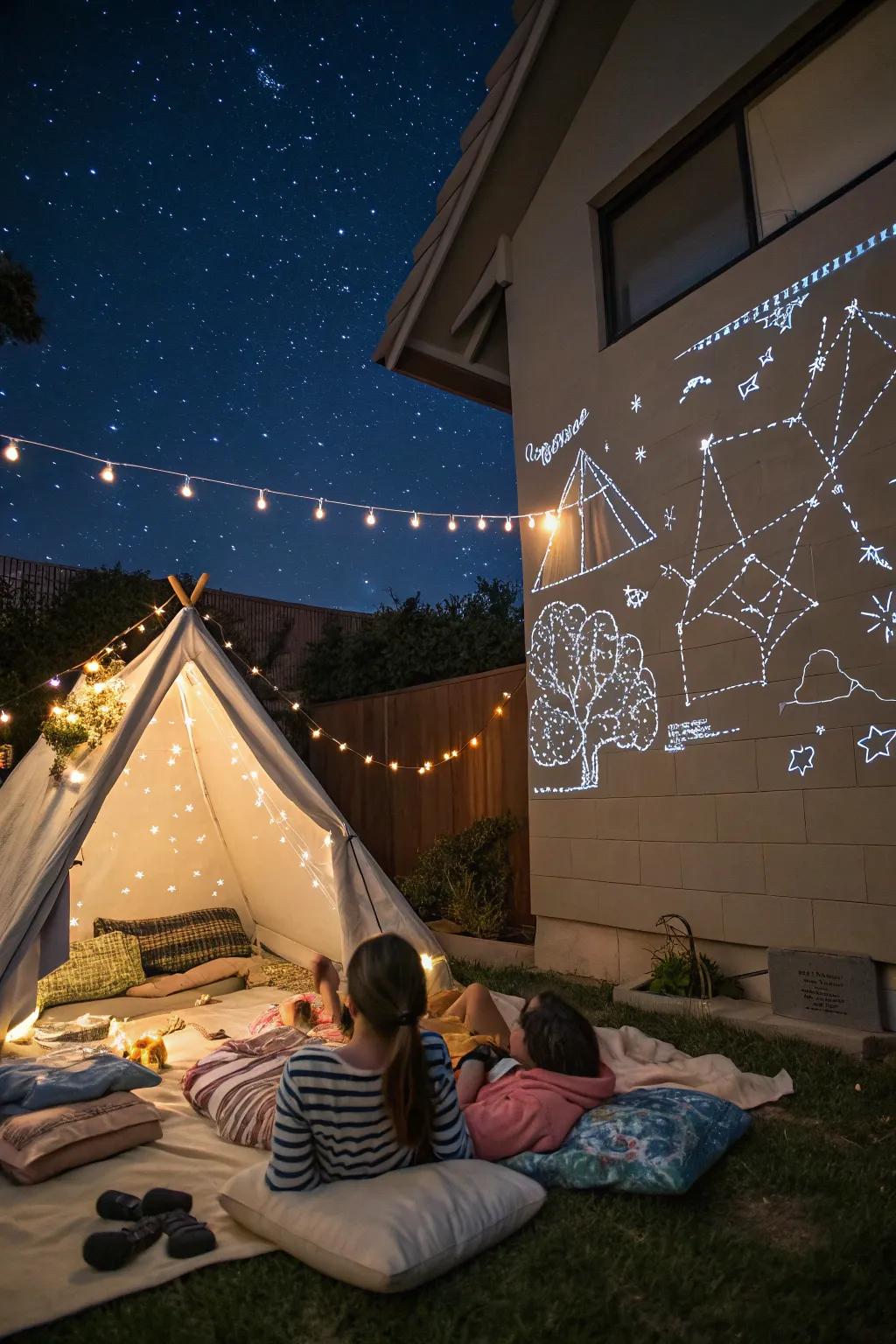 Explore the wonders of the universe with a celestial-themed sleepover.