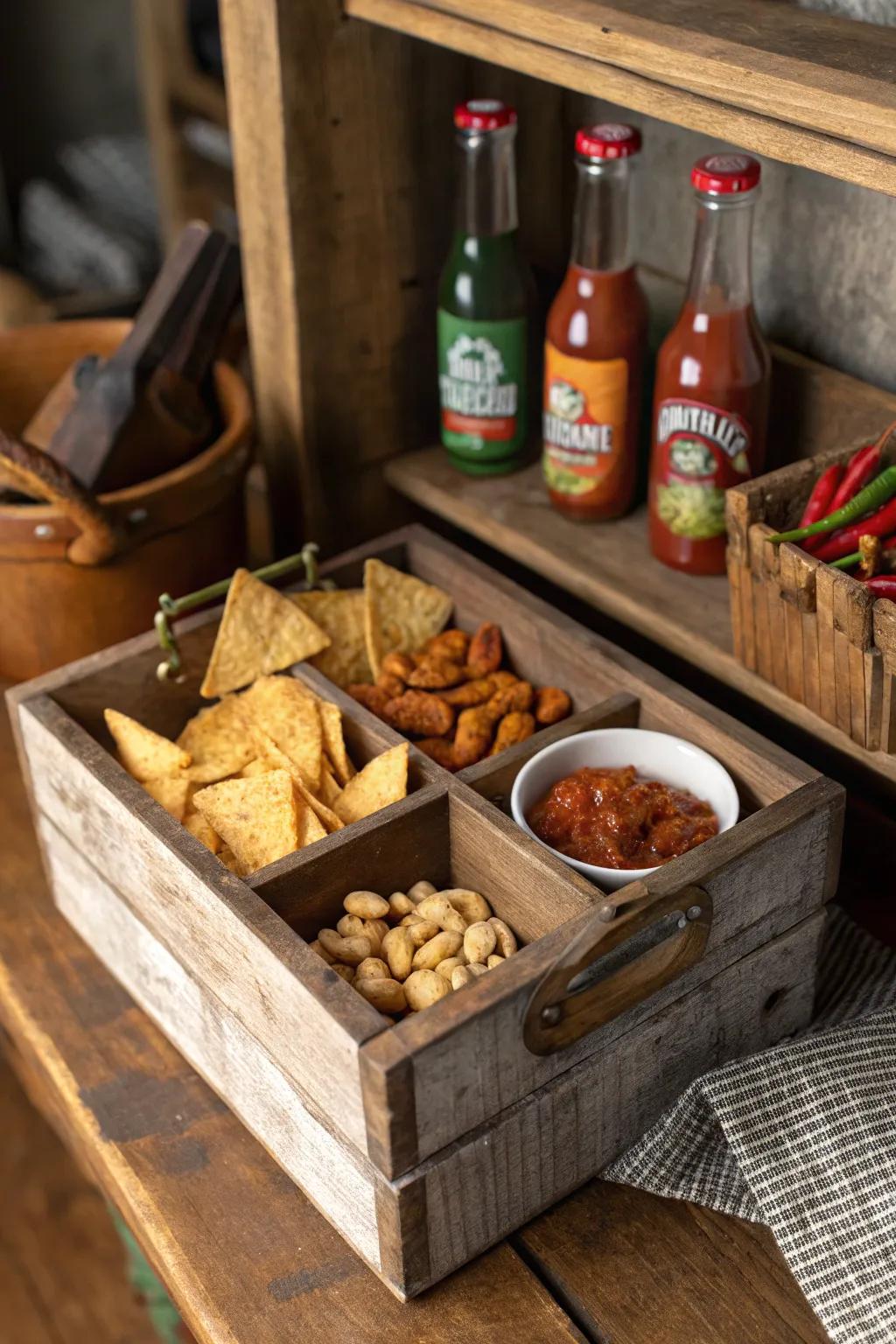 Turn up the heat with this bold and spicy snack box.