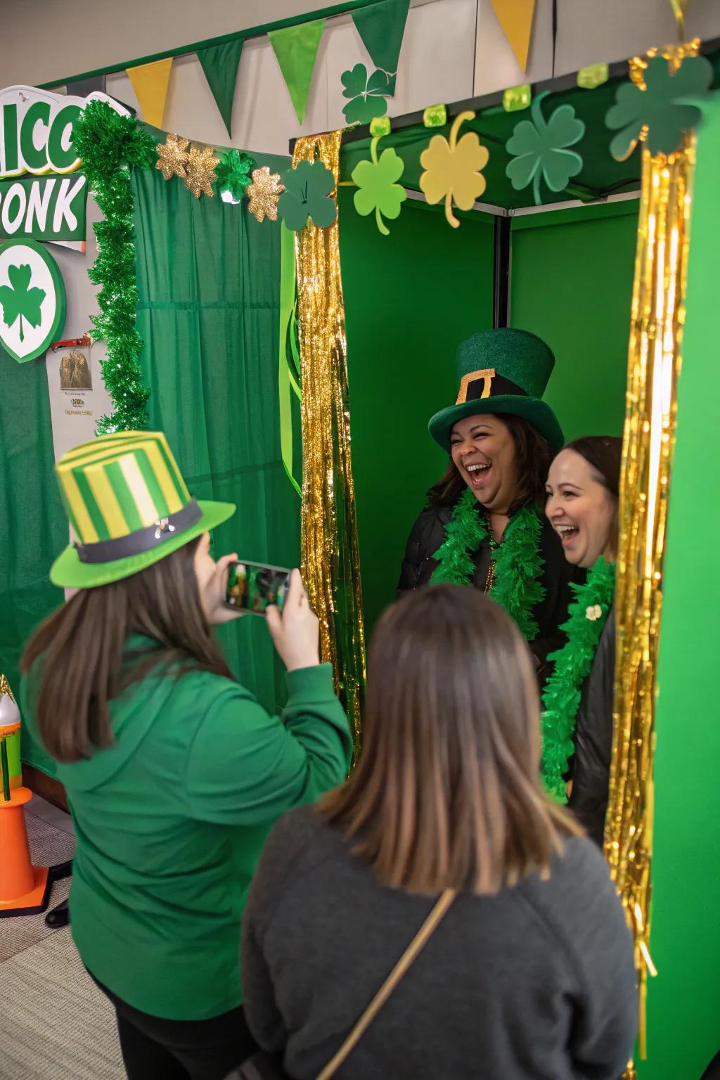 Capture the moment with a St. Patrick's Day photo booth.