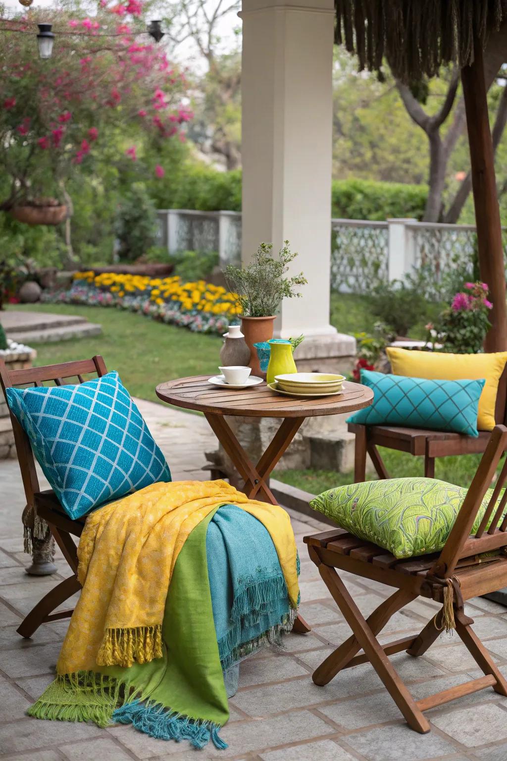 Cozy cushions and throws ensure comfort and style.