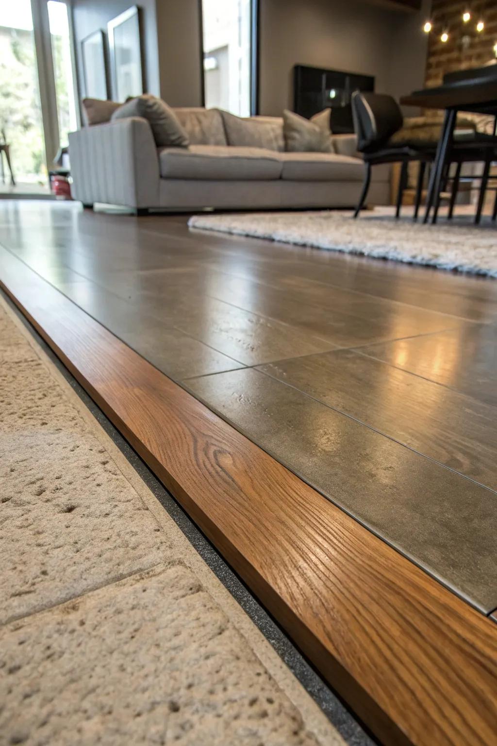 Experience the elegance of seamless transitions with invisible floating floors, where craftsmanship meets modern design.
