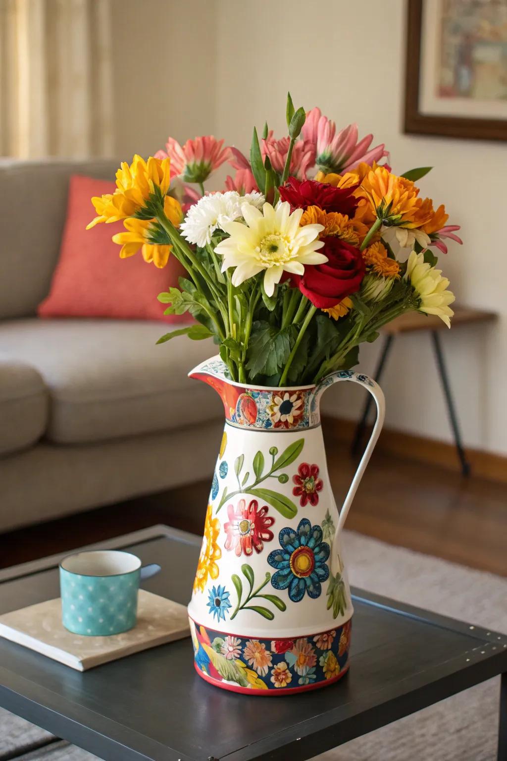 Artistic vases bring a splash of color to any setting.