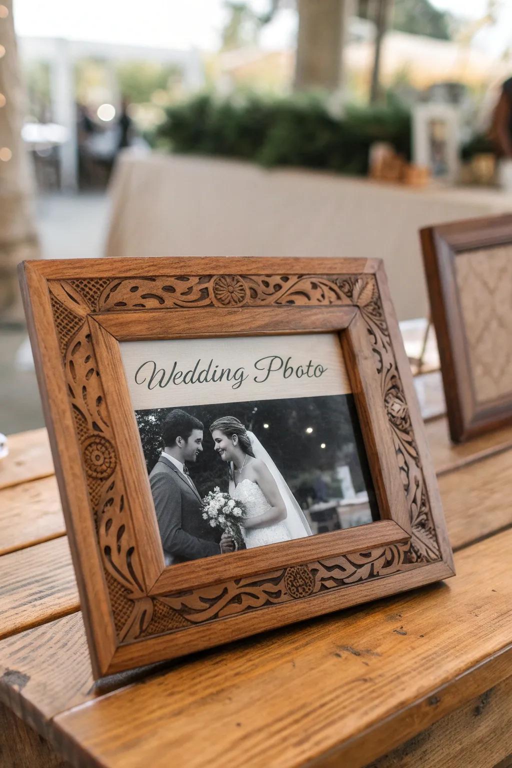 Capture your cherished memories with the timeless elegance of engraved picture frames.