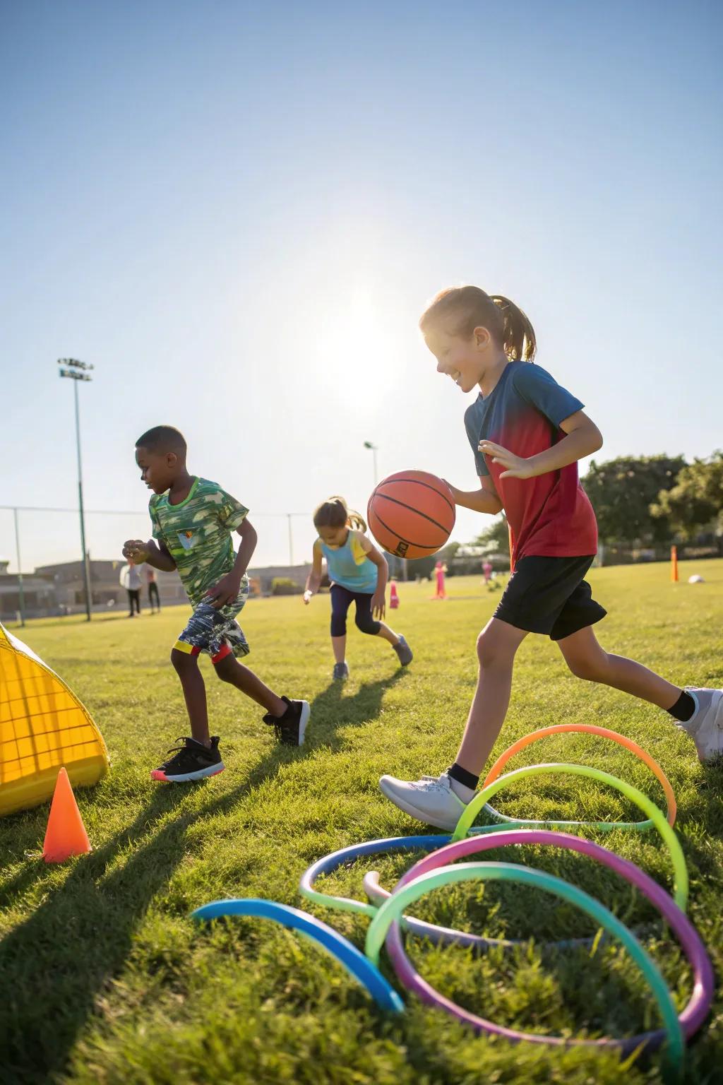 A sports day party is perfect for energetic and competitive tweens.