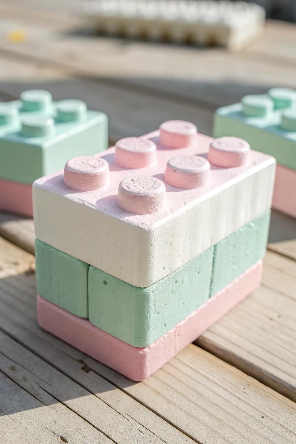 Crafted with love: Transform egg cartons into whimsical building blocks for endless imaginative play.