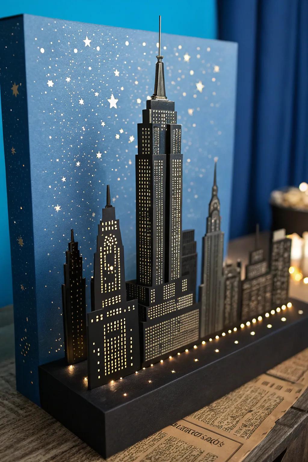 Illuminate your space with a handcrafted 3D city skyline, where art meets ingenuity.