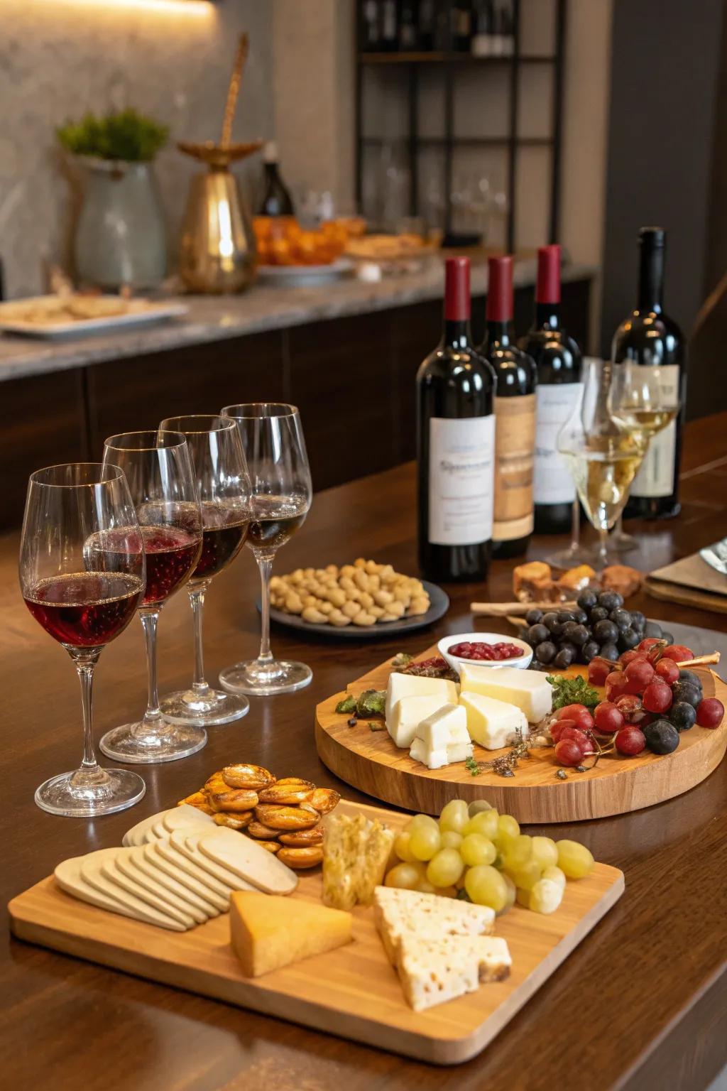 Savor the moment with a refined wine tasting evening.