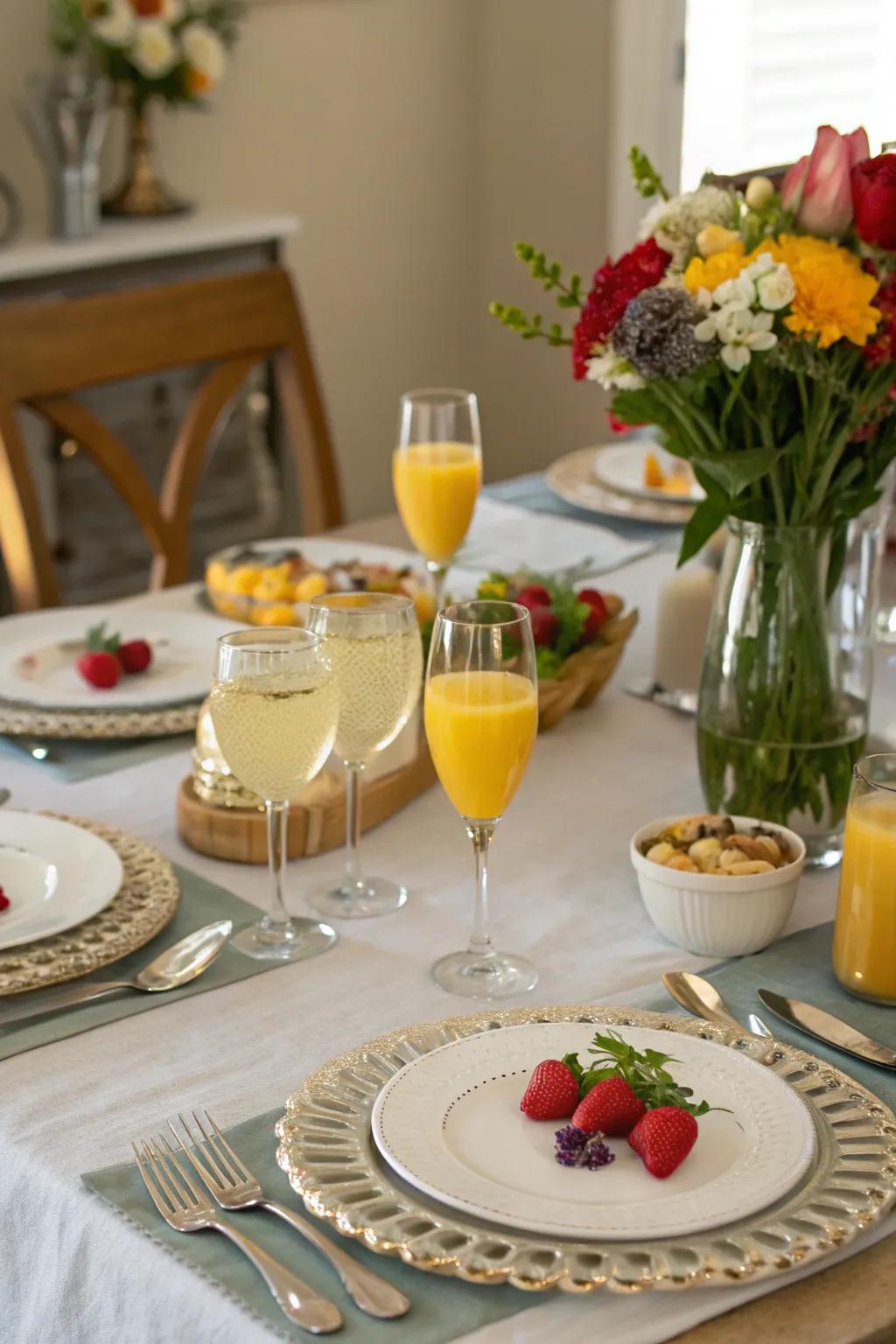 Savor a delightful bachelorette brunch with friends.