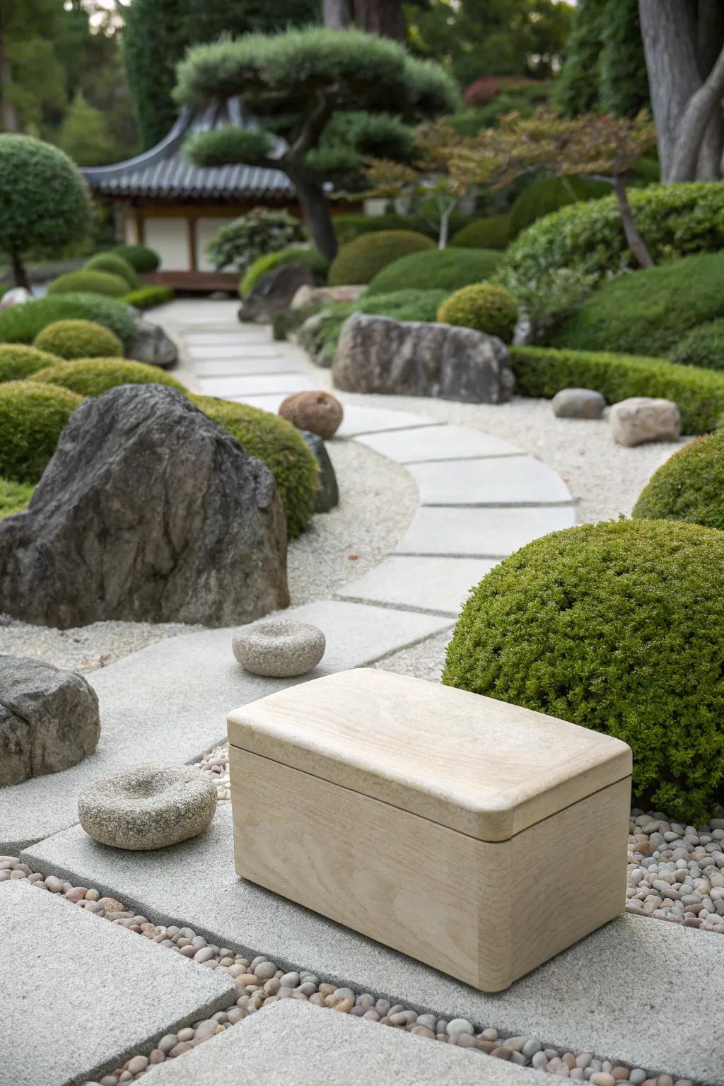 A Zen rock-inspired bandsaw box for a tranquil atmosphere.