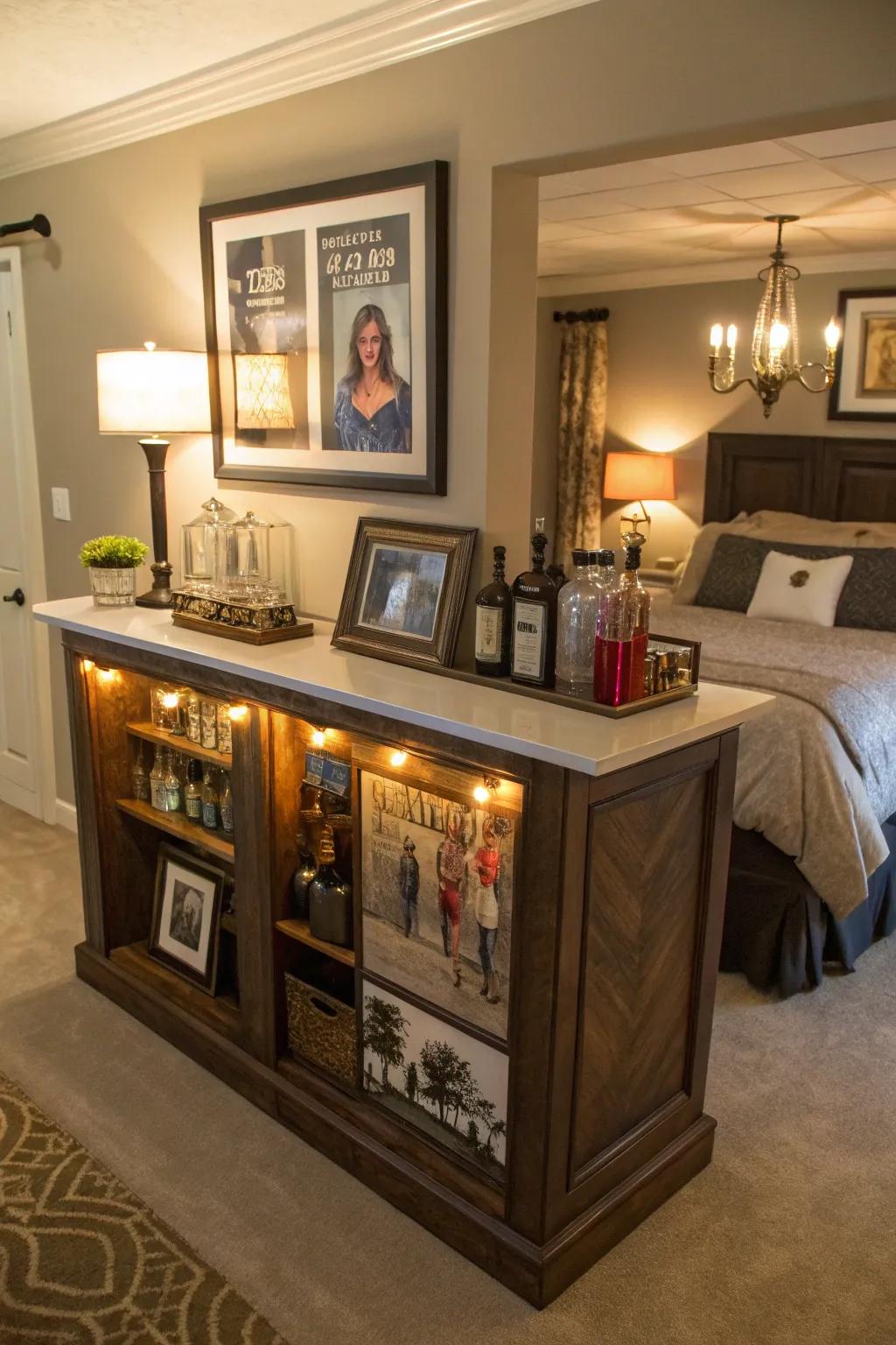 Add Personal Flair to Your Bedroom Bar