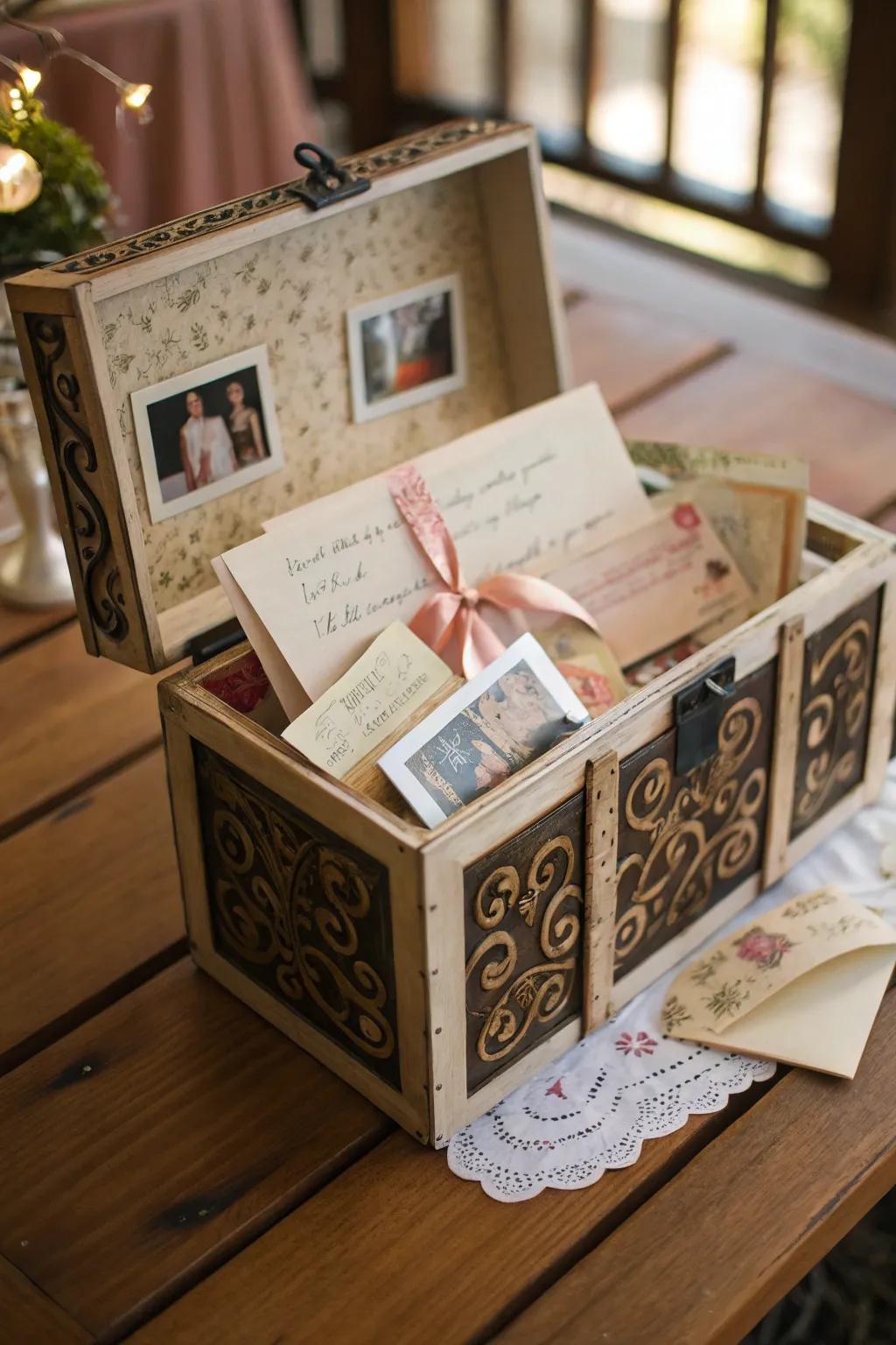 Creating a time capsule is a meaningful way to preserve your love story.