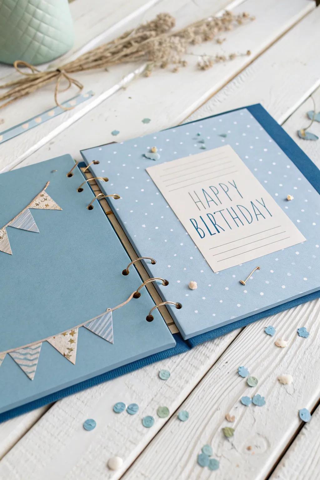 Celebrate life's special moments with a touch of minimalist boho charm. ✨📘 #ScrapbookDesign #ScandiBoho