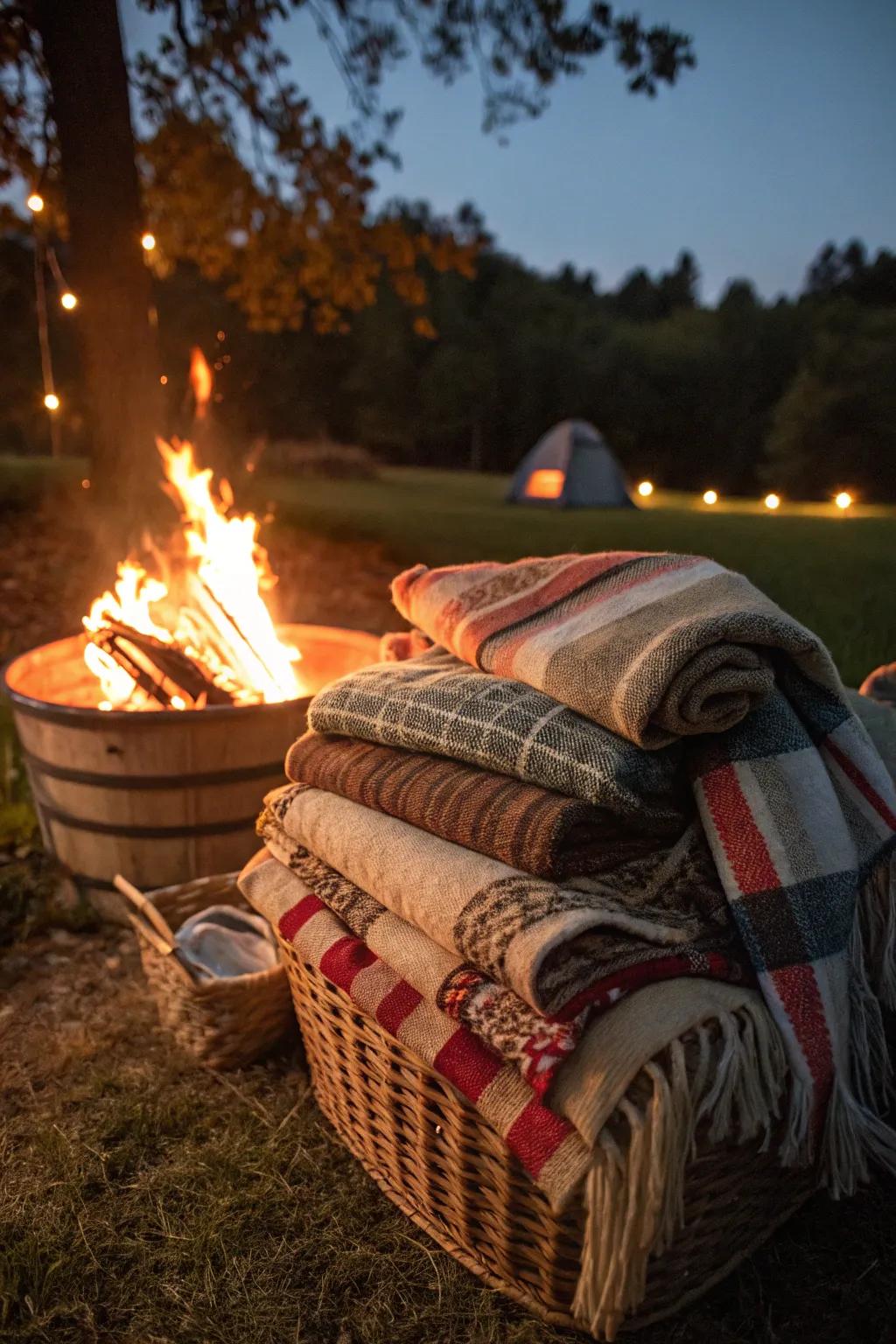 Stay warm and snug with inviting throw blankets.