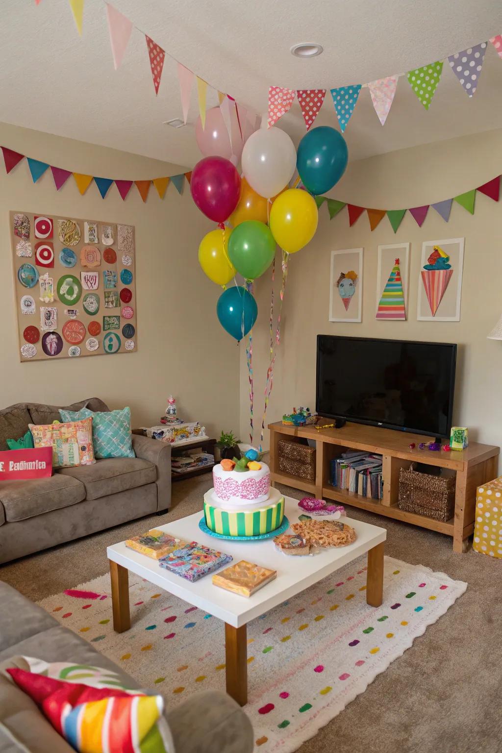 Reusing home decor can give your party a unique flair.