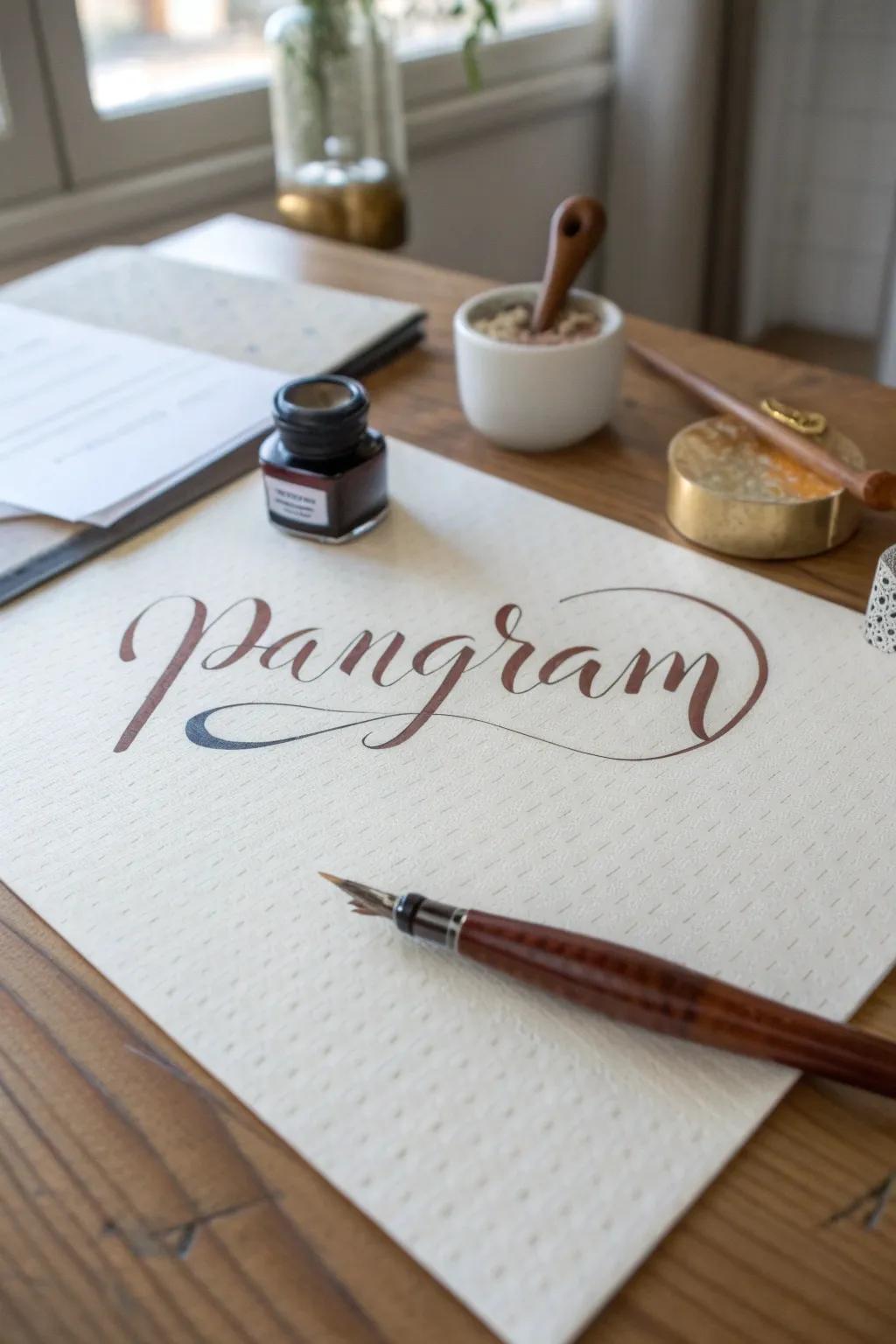 Elevate your space with the art of calligraphy—where every letter finds its place in harmony.