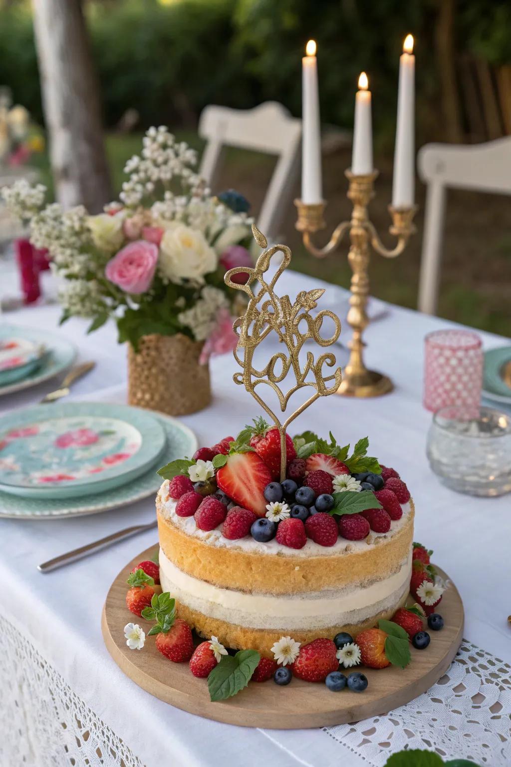 DIY cake toppers add a personal touch to party desserts.