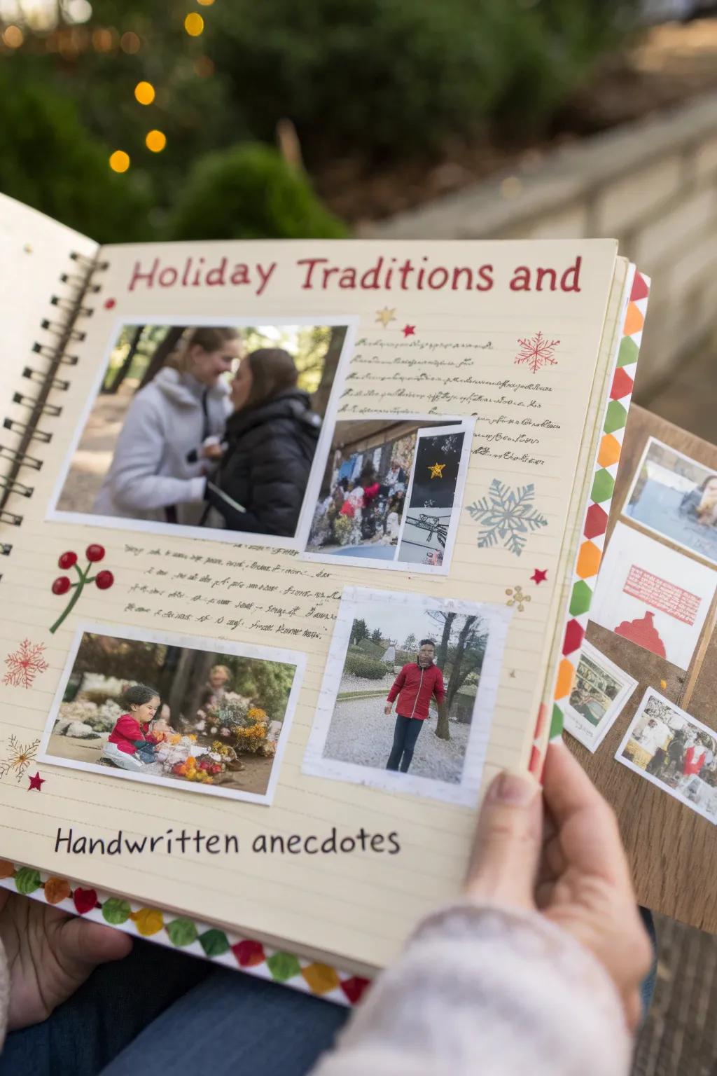 Celebrate your cherished family traditions in your scrapbook.