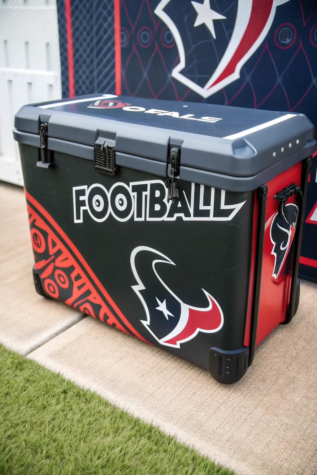 Elevate your game day with a cooler that showcases your team pride in style.